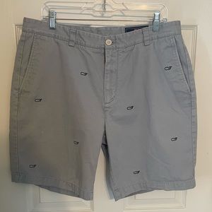 Vineyard Vines Mens Whale Logo Shorts Waist 36 (Gray)